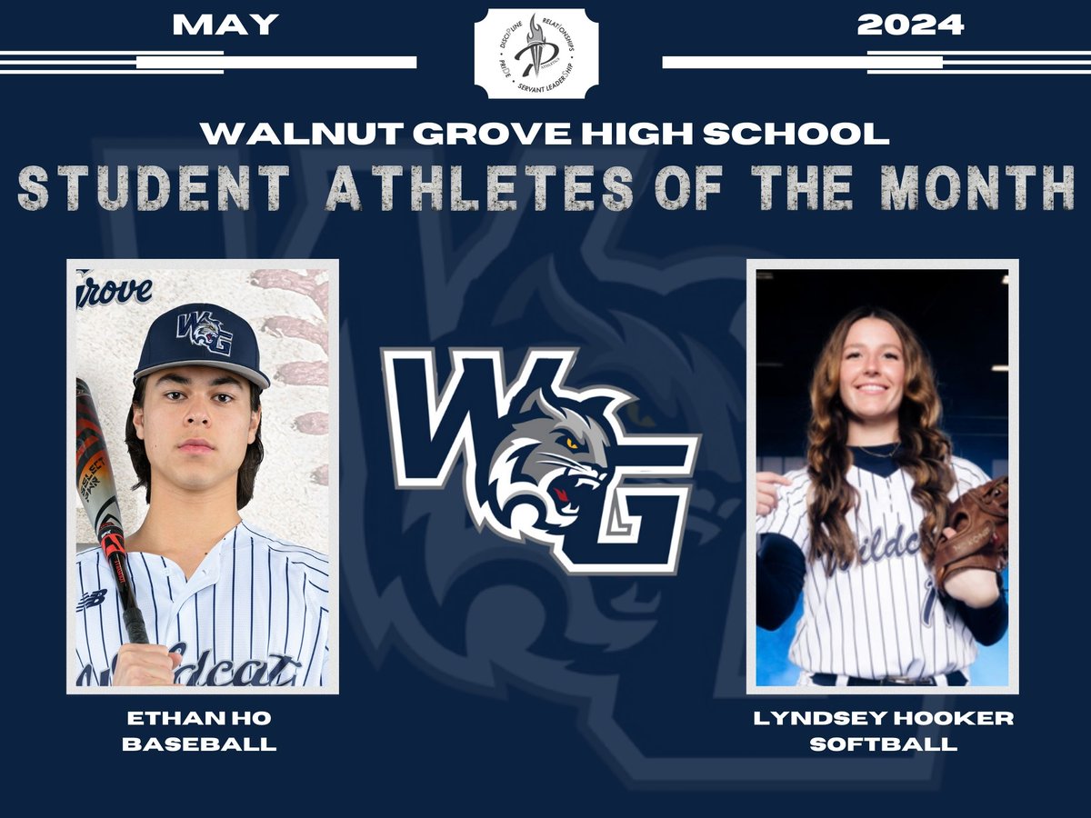 Congratulations to our Walnut Grove High School Student Athletes of the Month for May! @ProsperISD @WalnutGroveHS #prosperproud