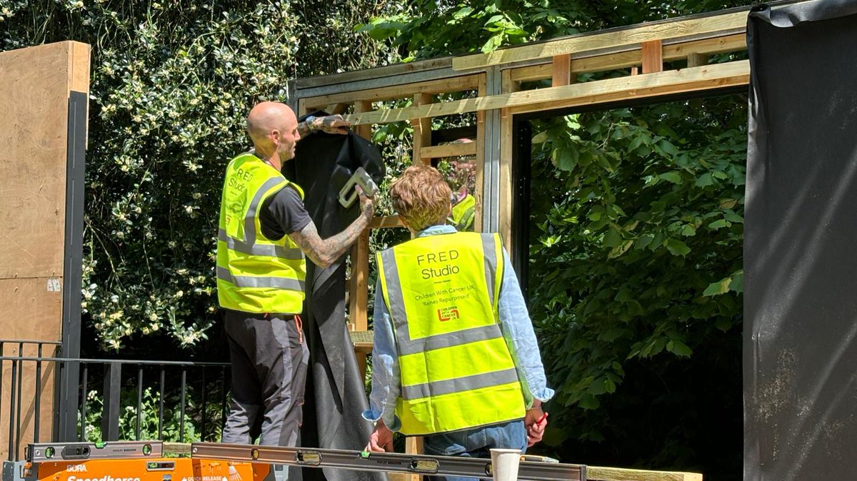 Work is underway for our balcony garden at the RHS Chelsea Flower Show 2024. Read more via the link: childrenwithcancer.org.uk/chelsea-flower…. @The_RHS #ChildrenwithCancerUK #RHSChelseaFlowerShow2024