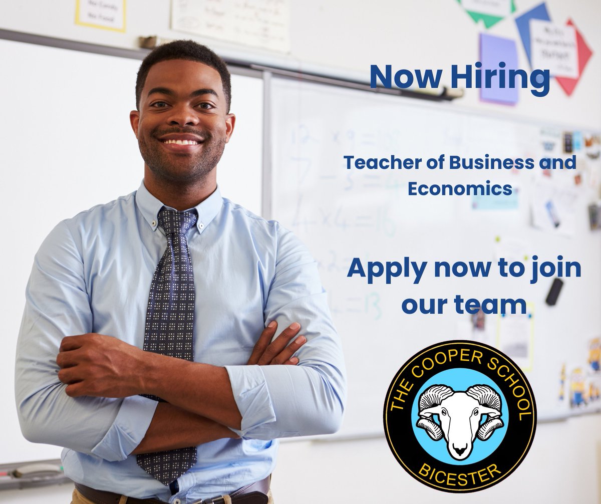 We are seeking to appoint a Teacher of Business and Economics for a September 2024 start. Should you have any questions or wish to discuss the role in more detail, please do not hesitate to contact us on the details provided using this link: mynewterm.com/jobs/141069/ED…