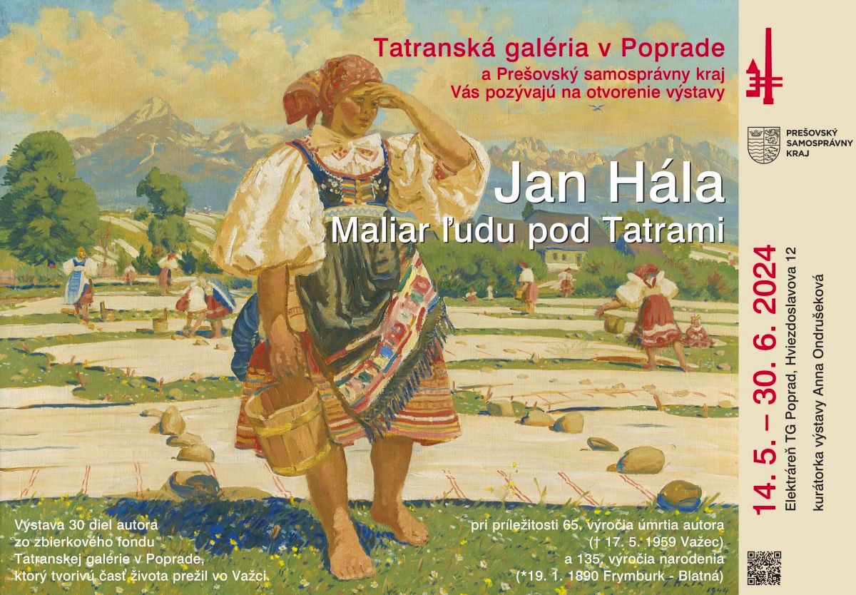 Jan Hála se narodil v jihočeské Blatné, ale svou tvorbu (jako malíř a spisovatel) i bádání (jako národopisec) spojil s podtatranským Važcem, kde před 65 lety zemřel. Aktuálně ho připomíná výstava v Popradu. 
#VTentoDen #OTD #Tatry #Československo #SlovakArt