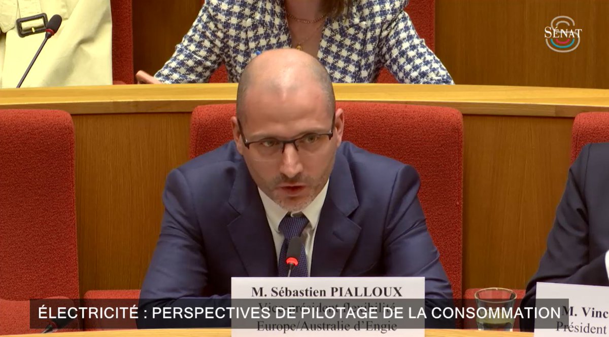 Dans le cadre de la Commission d’Enquête Electricité, <a href="/sebpialloux/">Sebastien Pialloux</a> a partagé les engagements flexibilité d’<a href="/ENGIEpartFR/">ENGIE Particuliers</a> devant les sénateurs: 🗨️ « Notre but, c’est de contribuer à réduire les émissions carbone de nos clients et de les aider à diminuer leur facture d’énergie ».