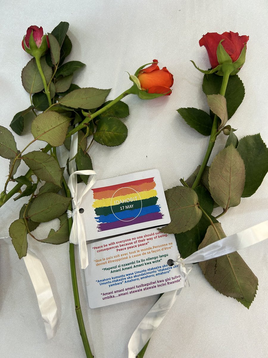 Happening now: @UNAIDSRwanda is attending the #IDAHOBIT celebration by @AmahoroR and Isange Rwanda, with a powerful reminder to start with: all human beings are born free and equal in #dignity and #rights, including #health rights 👏🏾 #RightsEqualsHealth