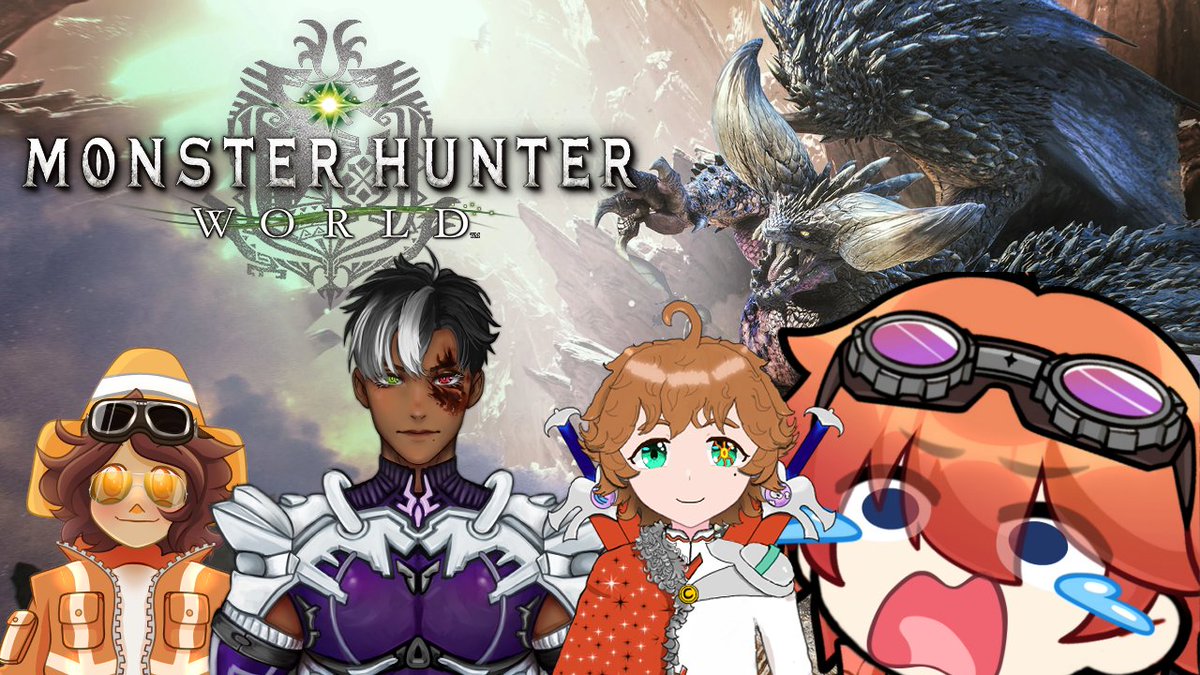 I'm ready to BLAST SUM MONSTAS!!

Tonight at 8 PM EDT, @Coopsworth, @McCanadiaCh, @KenLMatia, and I will be squading up and going through Monster Hunter World! We've got a couple of new recruits in the group, so I cannot wait!

See you there! 🔶🤖⚔️🚀

🔗⬇️