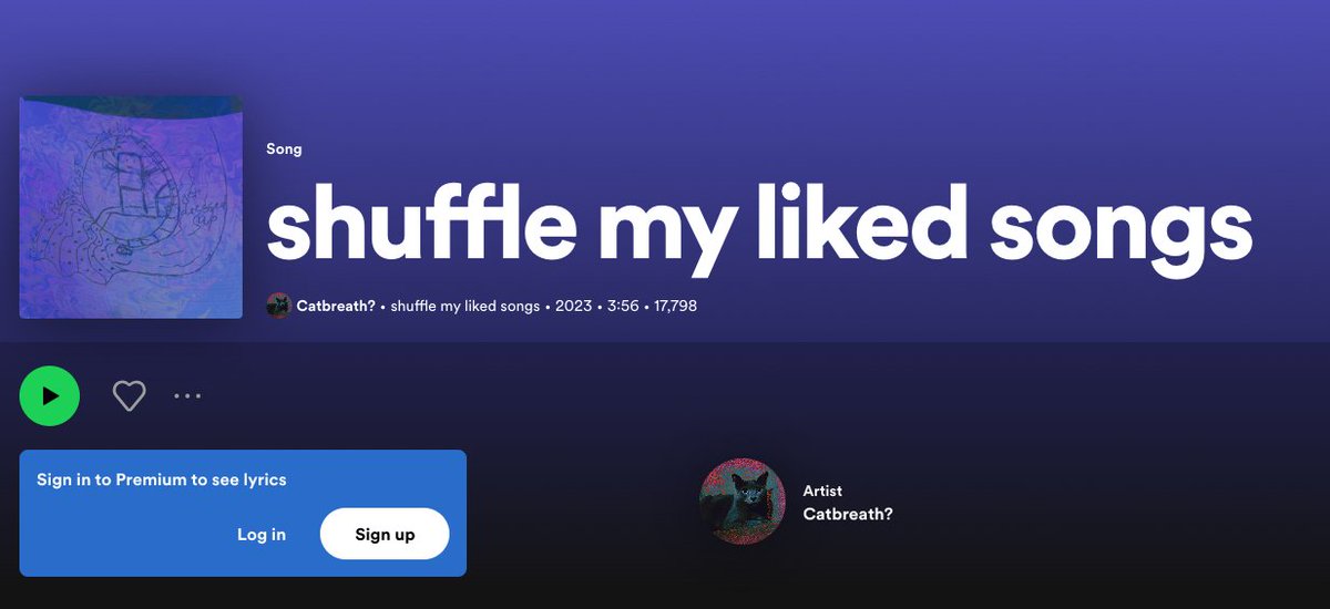 Every time I ask my Google Mini to "shuffle my liked songs on Spotify" I get this crap. This has to be stopped, <a href="/Spotify/">Spotify</a>