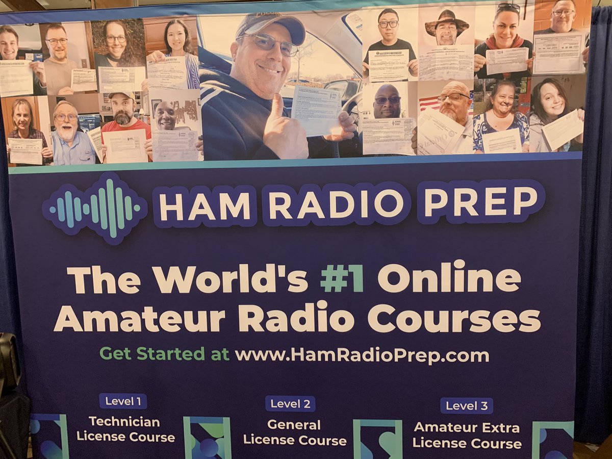 W9LDX's tweet photo. Thanks Jim @HamPrep for the free book and tips on license upgrading #hamvention #hamradio https://t.co/MCTKNj6G94