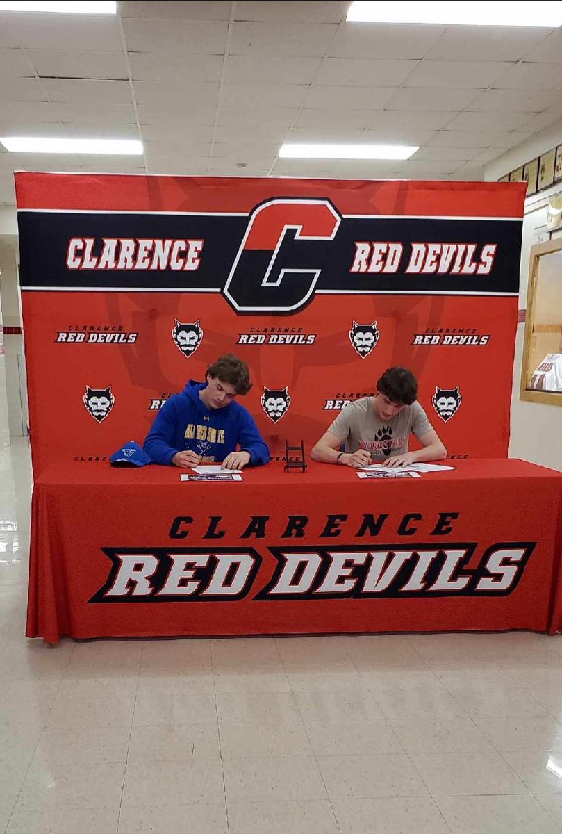 Last night marks the signing day for Josh Ganschow and Cory Cummins. Josh will be playing lacrosse at Alfred State, and Cory will be playing lacrosse and football at Lake Forest College. @alfredstatemlax@lfcmlax @lakeforestcollege_football