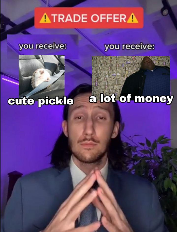 pickleonpump's tweet photo. @3orovik $PICKLE pumping rn, what are you waiting for
9Ei3JAxpKTtcY6W5h27A9uiLq5qWPrey8UhDNTnTZbor
Tg https://t.co/5y4j8Wgqrs
#PICKLEONSOL https://t.co/y9b313R3am