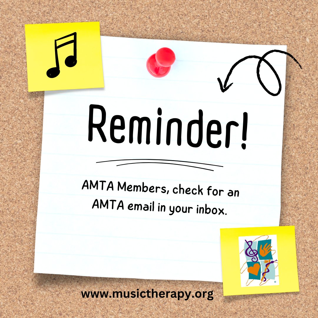 AMTA Members, Check for an AMTA email in your inbox