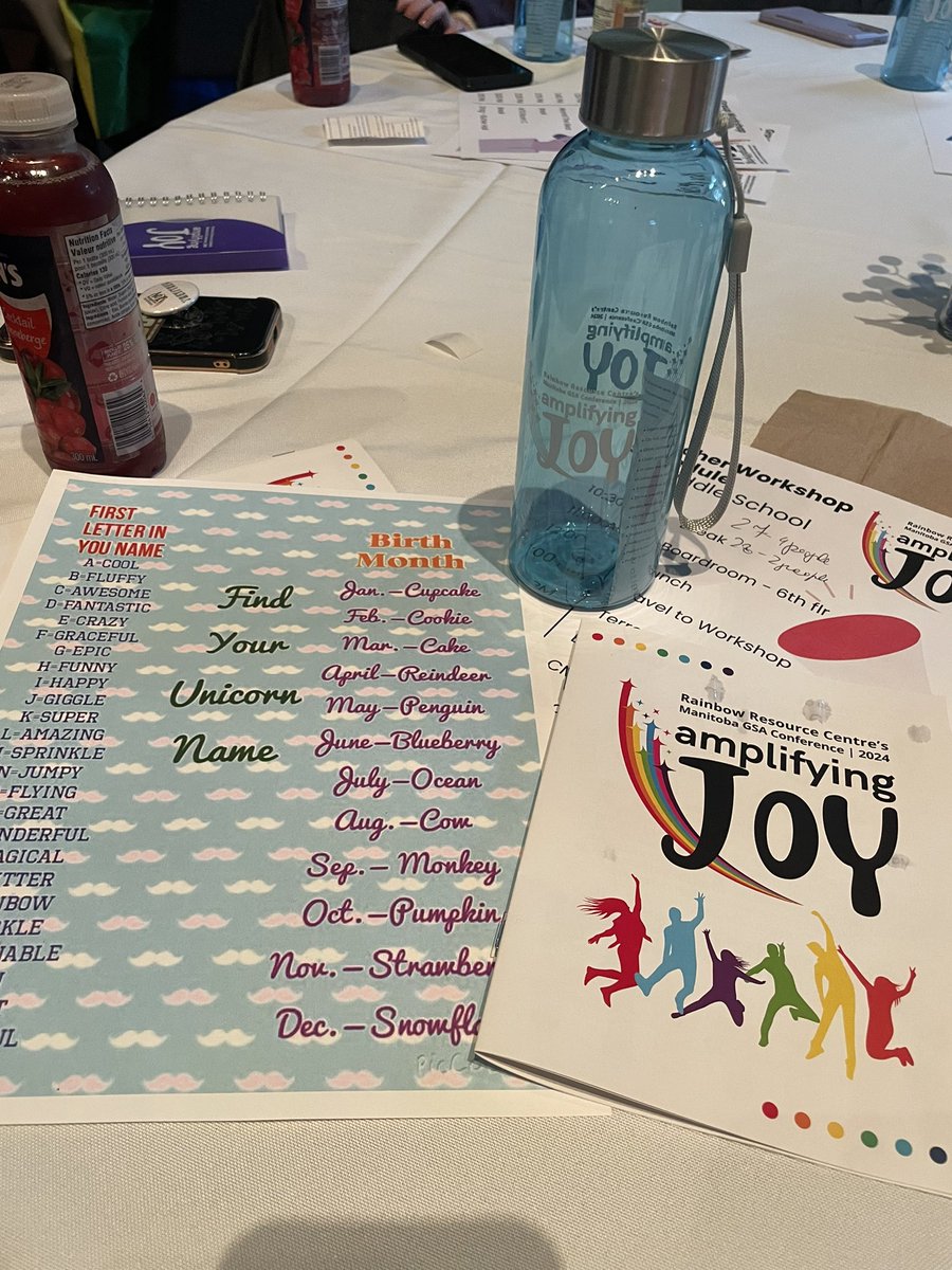 mar_leary's tweet photo. @louis_riel_sd I am honoured to be attending Amplifying Joy Rainbow Resource Centre’s MB GSA Conference 2024 with students from @vanierLRSD today 💜🩷🩵🧡❤️💛💚🌈🌈🌈 https://t.co/zrTfgEeBJp