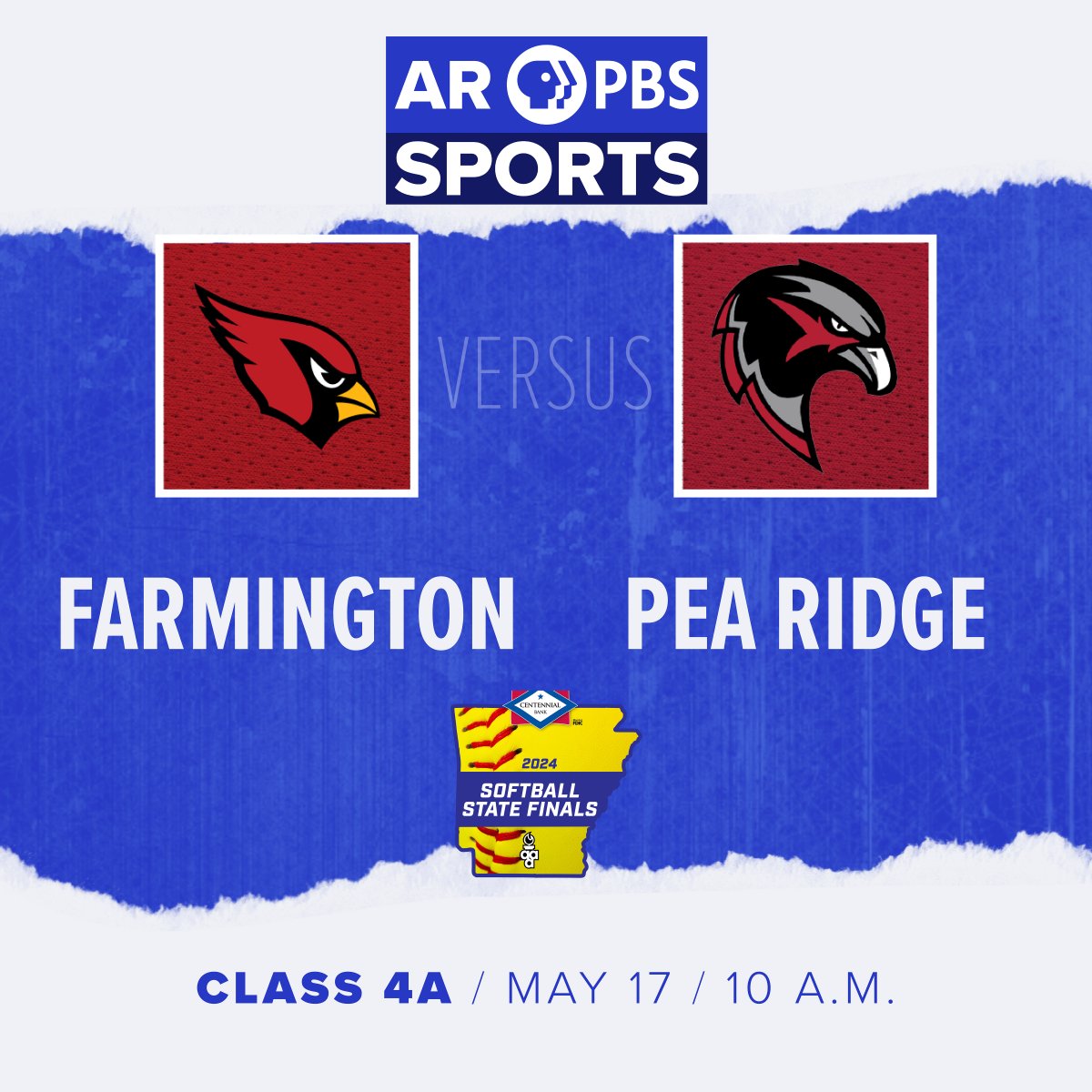 We’re flying high with a NWA classic to kick off #ARPBSSports Day 2 coverage of the @ArkActAssn High School Baseball and Softball State Championships! Tune in at 10 a.m. for our opener as @LadyCardinalSB takes on @PRHS_SB in the 4A title match. Tune in: myarpbs.org/waystowatch