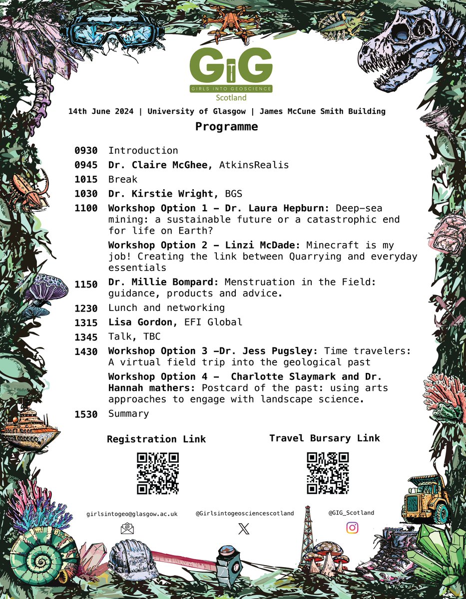 We are excited to be hosting @GiG_Scotland again this year on the 14th June at @UofGlasgow! We have an exciting programme of excellent speakers and workshops lined up for the event! Be sure to register for the event by following the link: forms.office.com/e/W9LgKsxx8v