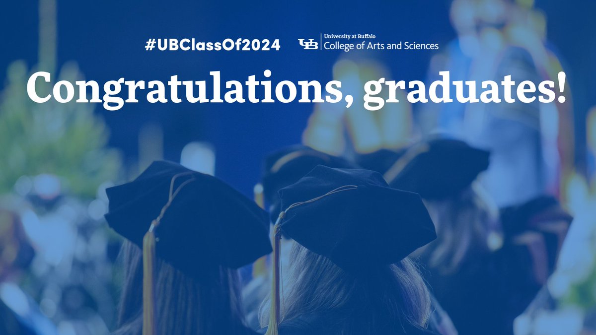 Arts and Sciences | University at Buffalo (@ubcas) on Twitter photo Congratulations to the #UBClassOf2024 master’s and doctoral degree students graduating from <a href="/UBCAS/">Arts and Sciences | University at Buffalo</a> today! Our conferral live stream will begin five minutes prior to the ceremony start at 1 p.m. Watch along here: youtube.com/watch?v=PXhJyJ… #UBuffalo Congratulations to the #UBClassOf2024 master’s and doctoral degree students graduating from <a href="/UBCAS/">Arts and Sciences | University at Buffalo</a> today! Our conferral live stream will begin five minutes prior to the ceremony start at 1 p.m. Watch along here: youtube.com/watch?v=PXhJyJ… #UBuffalo