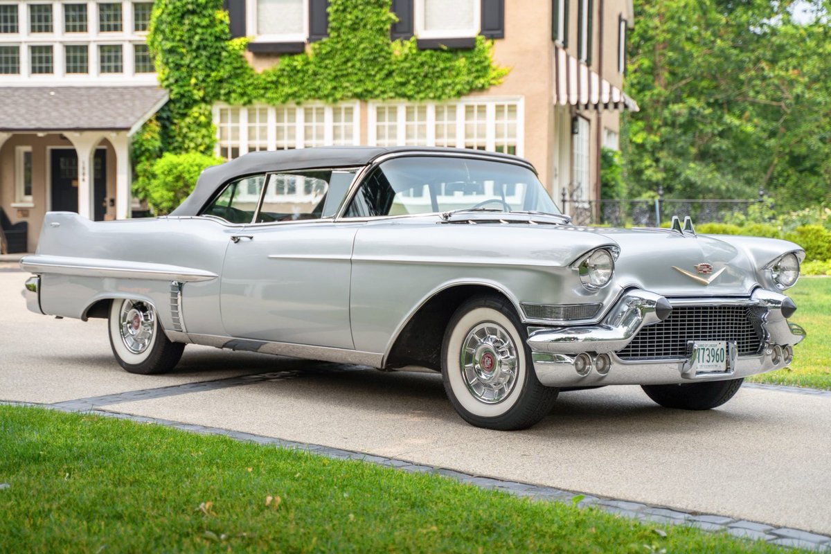 Now live at BaT Auctions: 1957 Cadillac Series 62 Convertible. bringatrailer.com/listing/1957-c…