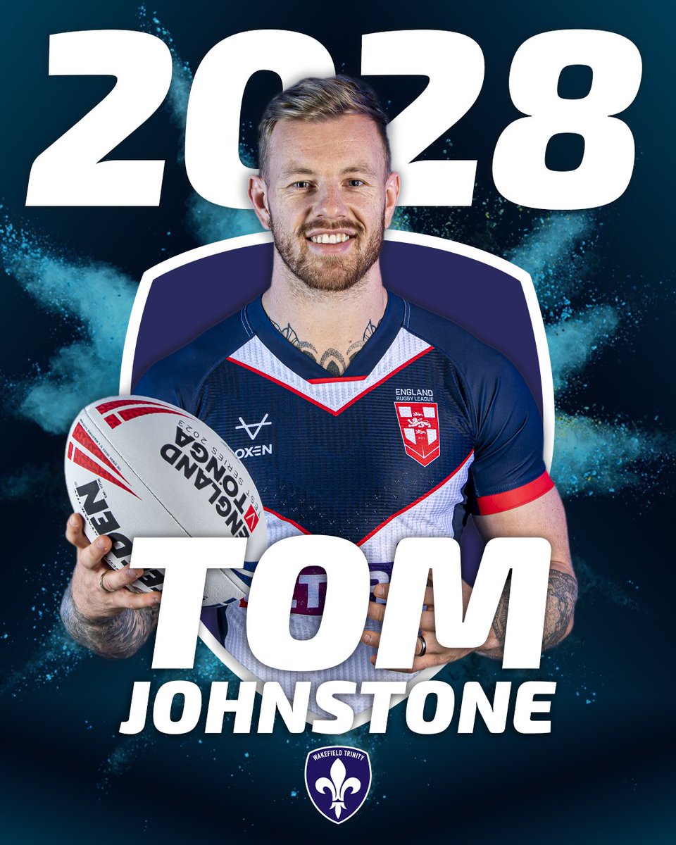 𝙅𝙊𝙃𝙉𝙎𝙏𝙊𝙉𝙀 𝙍𝙀𝙏𝙐𝙍𝙉𝙎!

Wakefield Trinity can officially announce the return of Tom Johnstone on a four-year deal until the end of 2028!! 

👉🏻 bit.ly/JohnstoneRetur…

#UpTheTrin