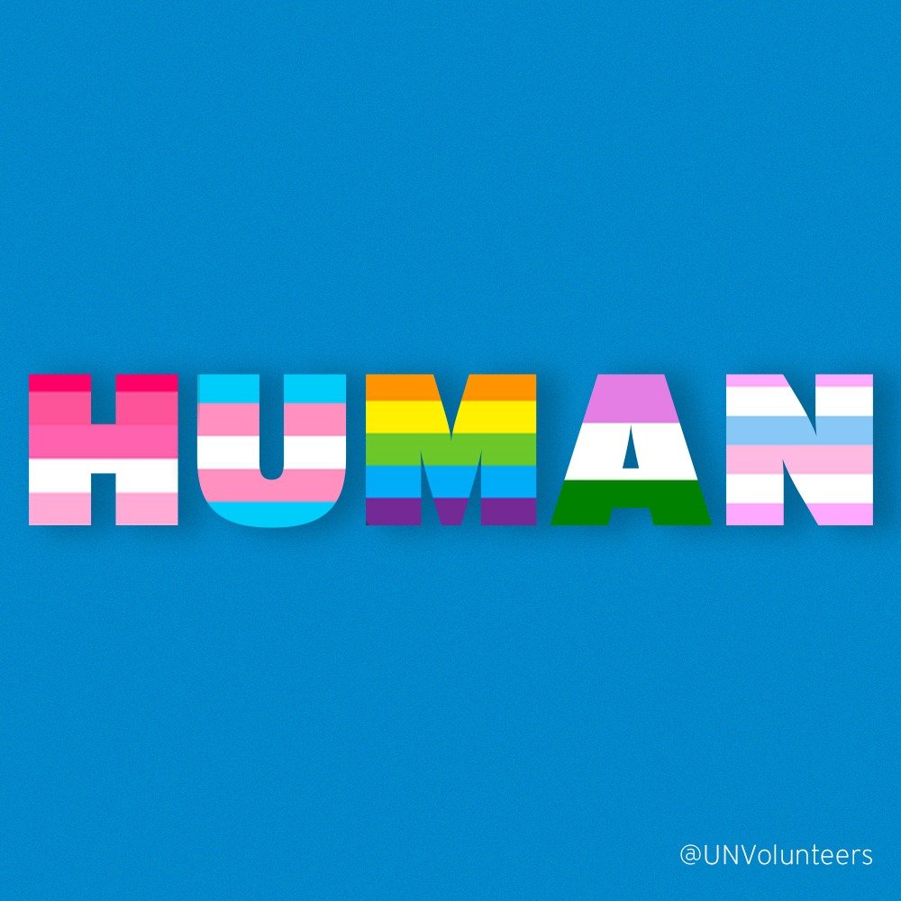 We. Are. All. #Human. #HumanRights are universal, regardless of sexual orientation, gender identity and sex characteristics. #IDAHOBIT