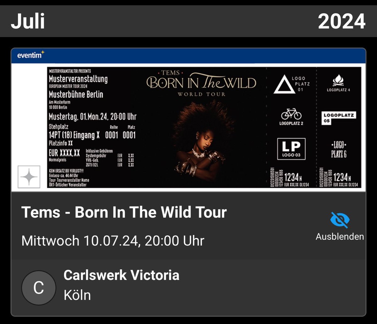 Can’t wait to see you in cologne 🇩🇪🤍 @temsbaby #BornInTheWild It’s sold out btw 🥹 only VIP left.