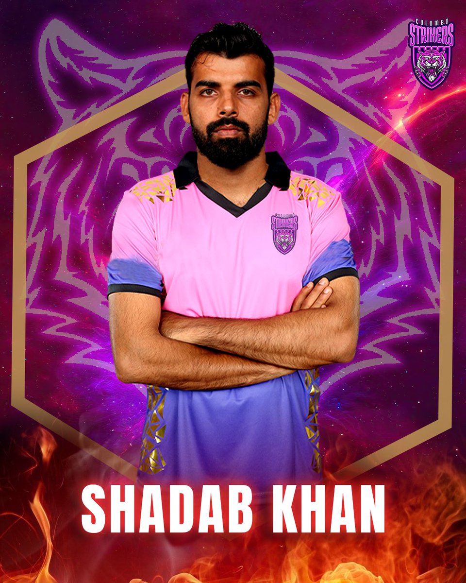 Game changer alert! @76Shadabkhan is now part of the Colombo Strikers family! Can't wait to see him in action 🔥

#ColomboStrikers #LPL #StrikeToConquer #TheBasnahiraBoys #HouseOfTigers #ShadabKhan