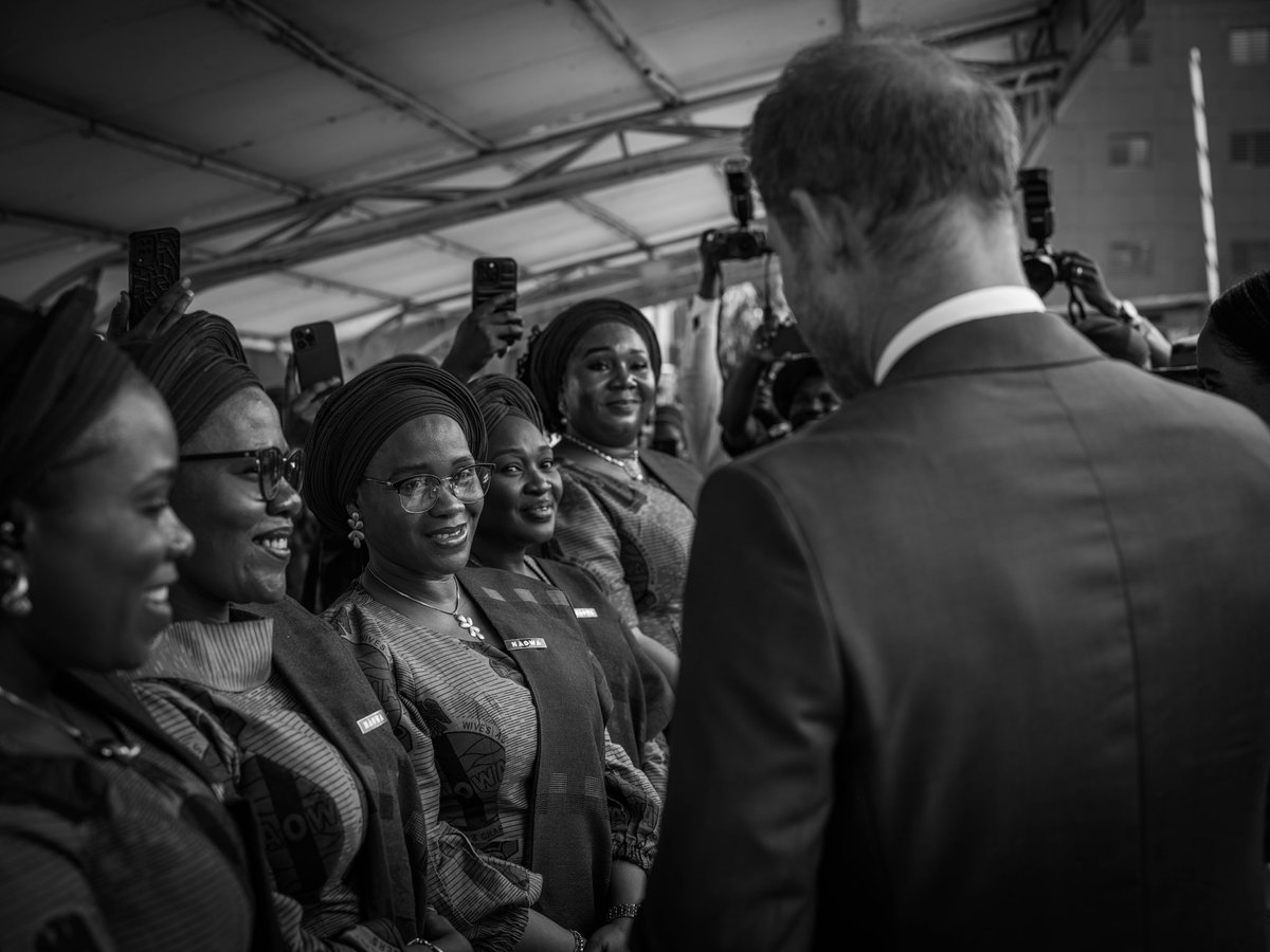 The Duke and Duchess of Sussex visit the Nigerian Armed Forces’ Defence Headquarters in Abuja, Nigeria. Part two.