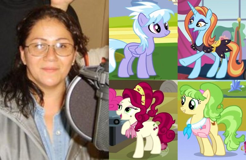 Hoy es cumpleaños de Gloria Obregon, gran actriz de voz que en MLP hizo las voces de Cloudchaser youtube.com/watch?v=g--n9x… Sassy Saddles youtu.be/dOpTzQVv5V4?t=… Cherry Jubilee youtube.com/watch?v=Ep7B6d… y fue la voz de Ms Peachbottom youtube.com/watch?v=QLhLDU…

¡Muchas Felicidades!