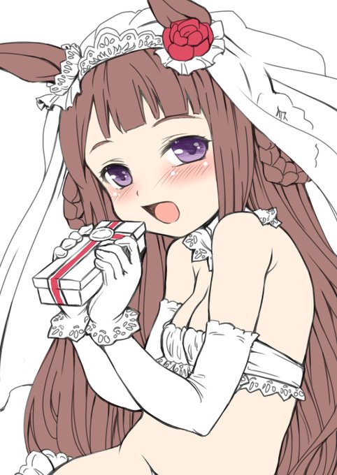 トレンドに花嫁スイープって出てテンション爆上がりしたが確定情報ではなかったみたいです…
いや、しかし…ぱかチュ-ブにスイーピーの声優さんが出るから可能性があるかも?
と期待を込めて過去に描いた花嫁水着スイーピー再掲 