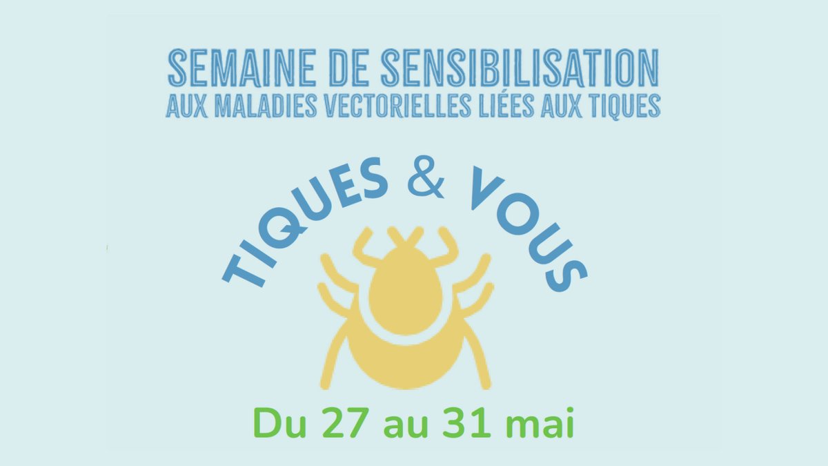 #Tiques | Semaine 'Tiques & Vous' organisée par le réseau #CRMVT du 27 au 31 mai prochain 📅 Retrouvez les événements organisés par le @ChuSaintEtienne et @CHUClermontFd auvergne-rhone-alpes.ars.sante.fr/tiques-et-vous…