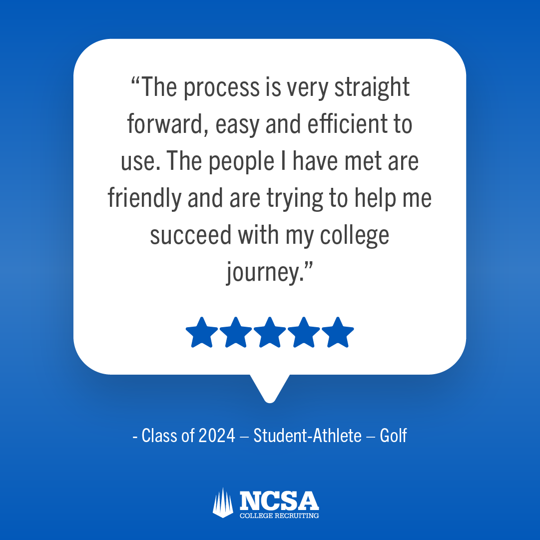 NCSA has a team of recruiting experts that are there to help you every step of the way. Check out what this 2024 golfer had to say about their journey. To get started on YOUR journey, check out the link in our bio!