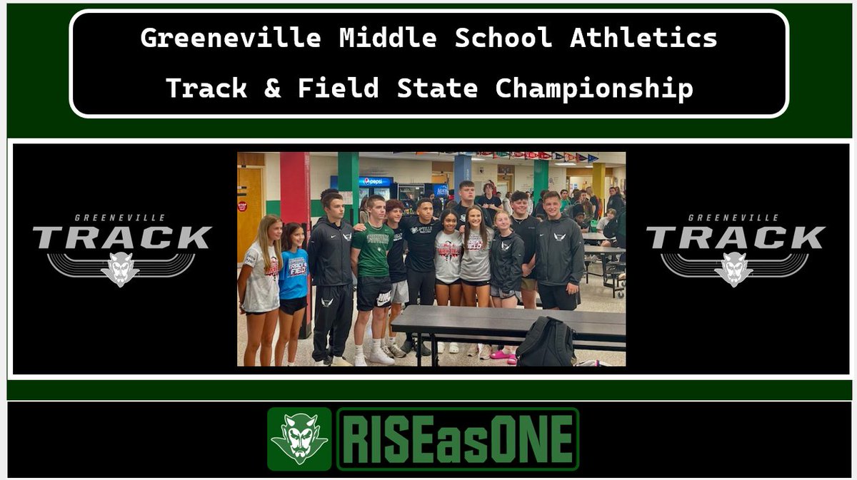 GMS Athletics, Track & Field Good Luck to the GMS Track & Field Team as they travel to compete in the TMSAA State Championships. Go Devils! #RISEasONE #WEoverME @gms_tn @racheladamstn @CoachMcCall65 @PhilbeckGMS @bowmanm21 @Sizemore48 @Mrs_MooreTN