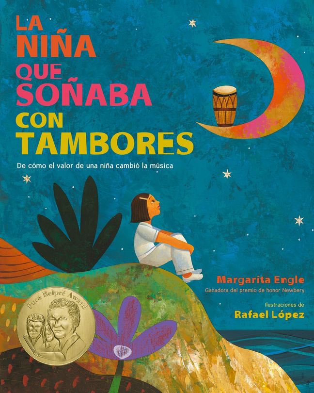 August release! #AlexisRomay translation, #RafaelLópezArt #PuraBelpréAward Pre-orders and reviews appreciated! #DrumDreamGirl #Cubabooks #PictureBooks #music #drums #poetry @Diverse_Verse #Librosenespañol #LatinxBooks #LatineBooks #MargaritaEngleBooks