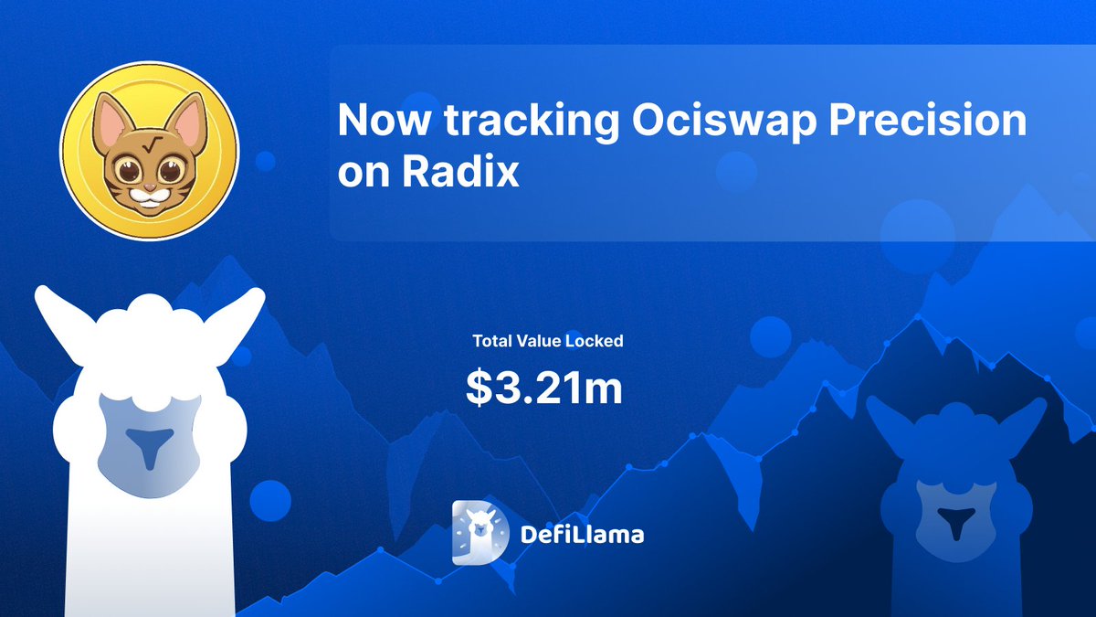 Now tracking @ociswap Precision on @radixdlt Ociswap's Precision Pool (PP) lets users concentrate their liquidity within specific price ranges. This allows users to strategically target where their funds are utilized in the market