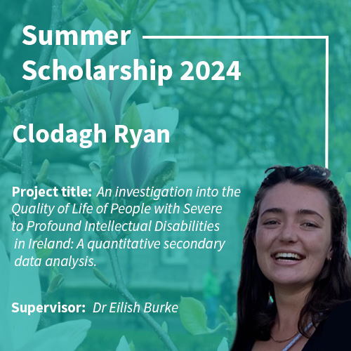 Congratulations to UG students Fi Vives Lynch and Clodagh Ryan who have been awarded summer scholarships. The School wishes them and their supervisors @EleHollywood & @EilishBurke15 every success with their summer research