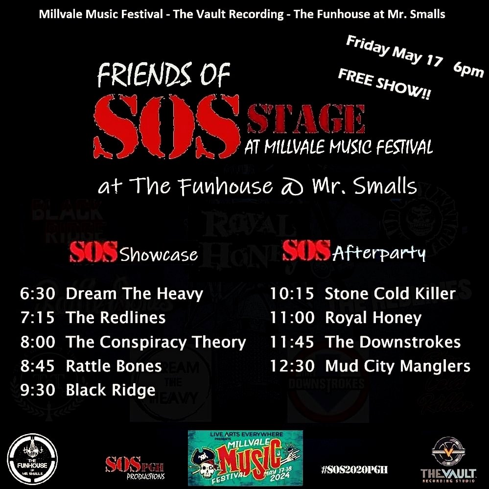 ⚡️ TONIGHT ⚡️

📍: @millvale_music

📍: The Funhouse at @MrSmallsTheatre

⏰️: 9:30PM

🌐: BlackRidgeOfficial.com

#live #band #pittsburgh #rock #rockmusic #festival #music #guitar #bass #drums #sax #keyboard #tonight #funhouse #mrsmalls #millvalemusicfestival