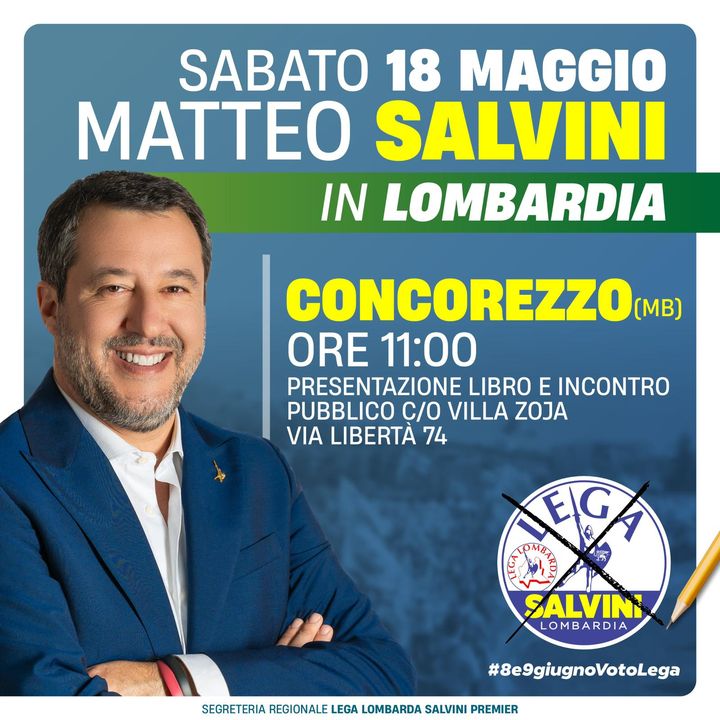++ MATTEO #SALVINI A CONCOREZZO ++