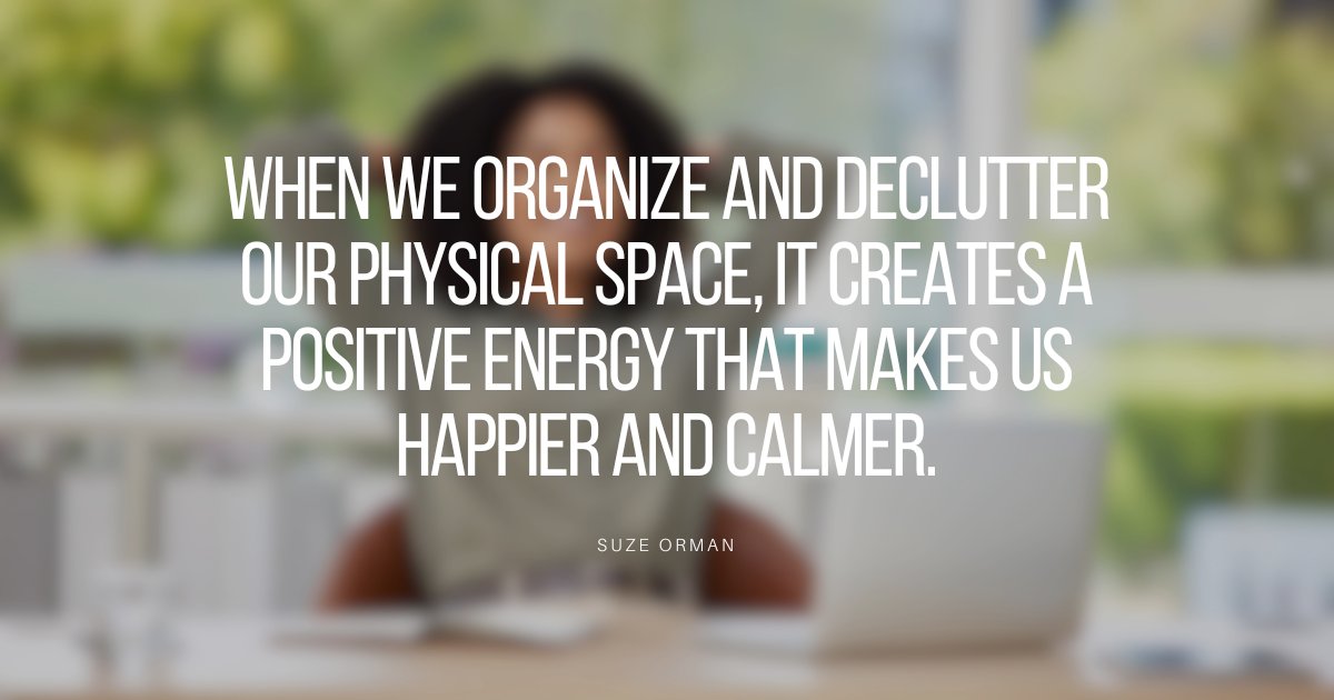 When was the last time you sorted through every closet, looked under every bed, and opened every storage box in your home? I'm a big believer that when we #organize and #declutter, it creates a positive energy that makes us happier and calmer. #MindfulLiving #SelfCare