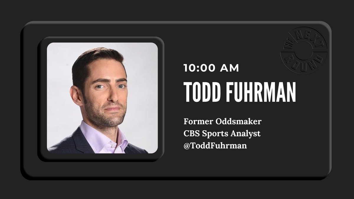 Coming up next: Co-Founder of @BetTheBoardPod and @CBSSportsHQ Analyst @ToddFuhrman WATCH - youtube.com/live/AvyDqpU79…