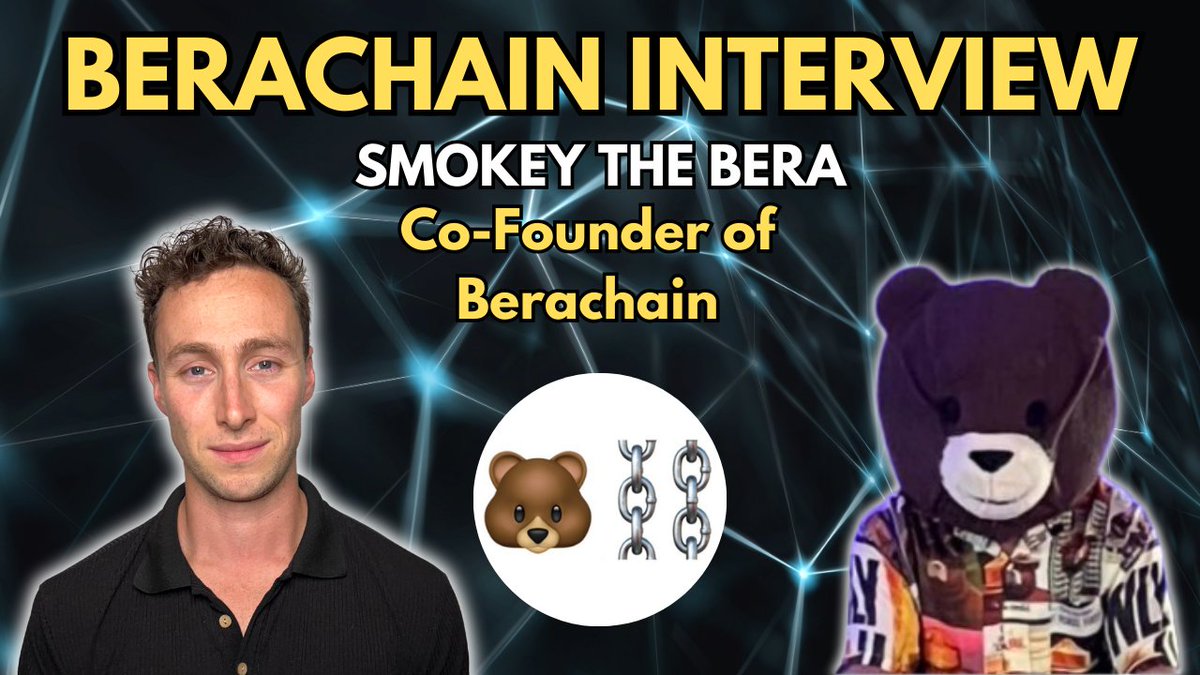 Earlier this week, I sat down with @SmokeyTheBera to chat about @berachain. We covered: -The Berachain origin story -The tech and economics behind Berachain -The future of Berachain -Tips for getting a job in crypto -And more! Watch it below.