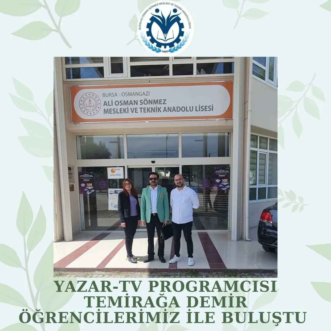 +Author, poet, TV Programmer Temirağa DEMİR visited our school. Temirağa DEMİR came together with our students and chatted with them about exams, life and literature. +
