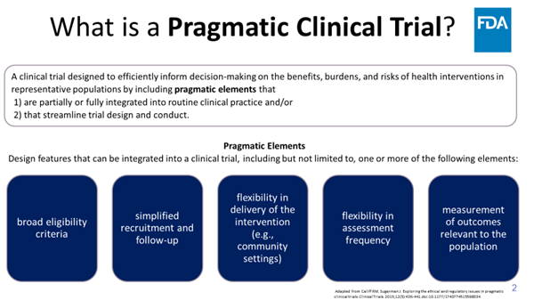 What are pragmatic clinical trials? Clinical trials that streamline data collection and design by collecting only necessary information to answer the research question. A thread 🧵 1/5 #ProjectPragmatica #OCEProject5in5 #PragmaticTrials
