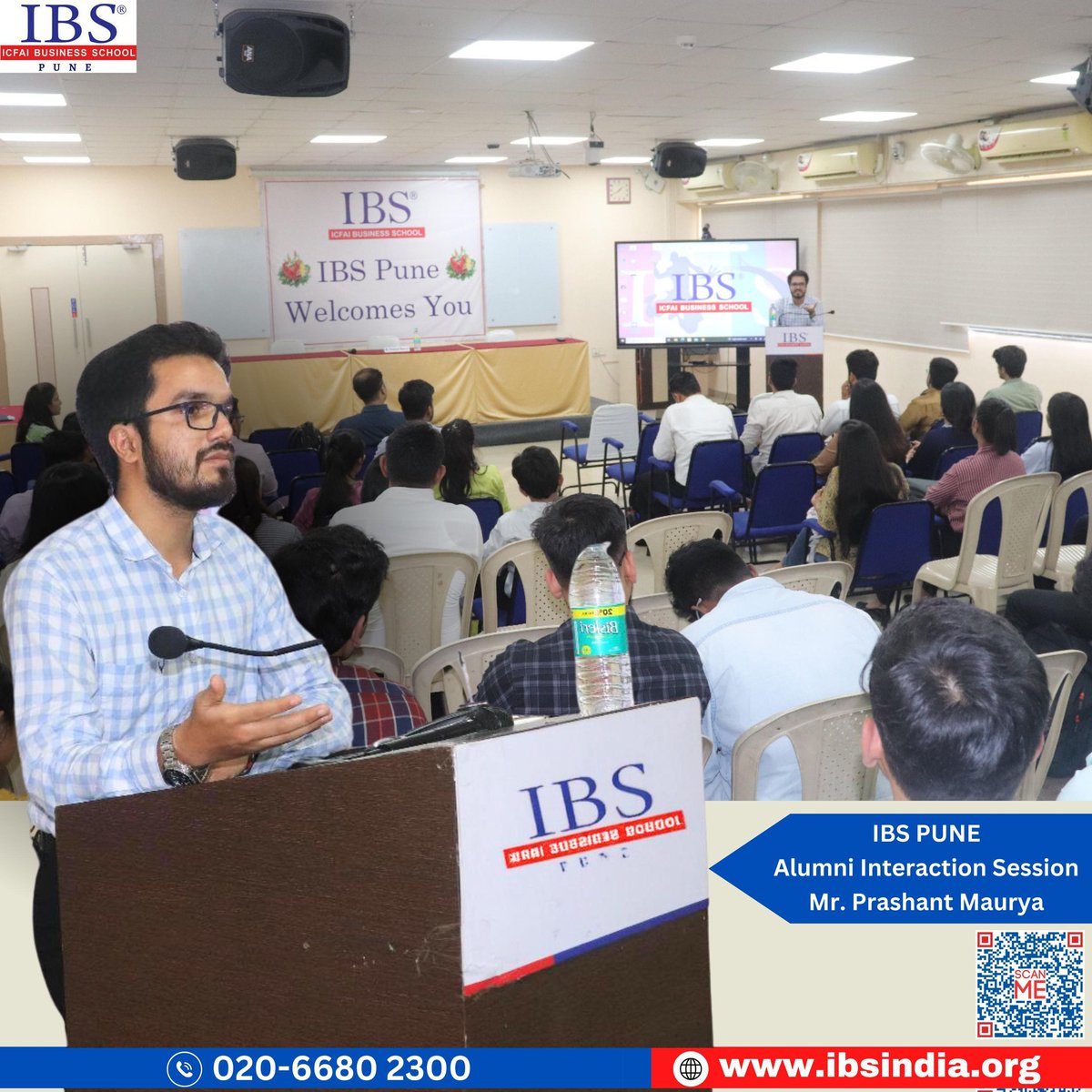 An insightful “Experience Sharing” session by Mr. Prashant Maurya at IBS Pune.  

#IBS #IBSPUNE #MBA #PGDM