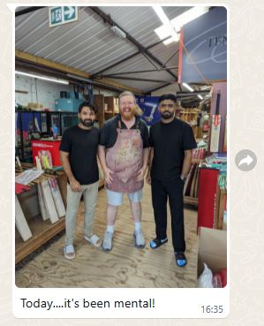 Late yesterday, one of my dearest friends, Alex @theGNbatmaker, sent me a WhatsApp message explaining why my order had not yet been prepped - due to some distinguished guests turning up at the factory. He even sent me a picture to support his statement—not that I needed any