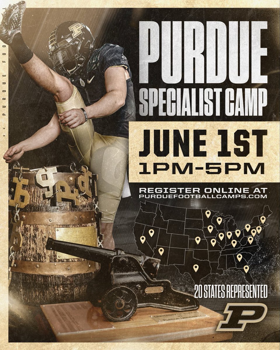 There’s still time!! The @BoilerFootball Specialists Camp is growing and so is our need to bring in a couple DUDES! Come showcase your skill and coachability and EARN a spot in our football family. #BoilerUp #ridewithcoachP