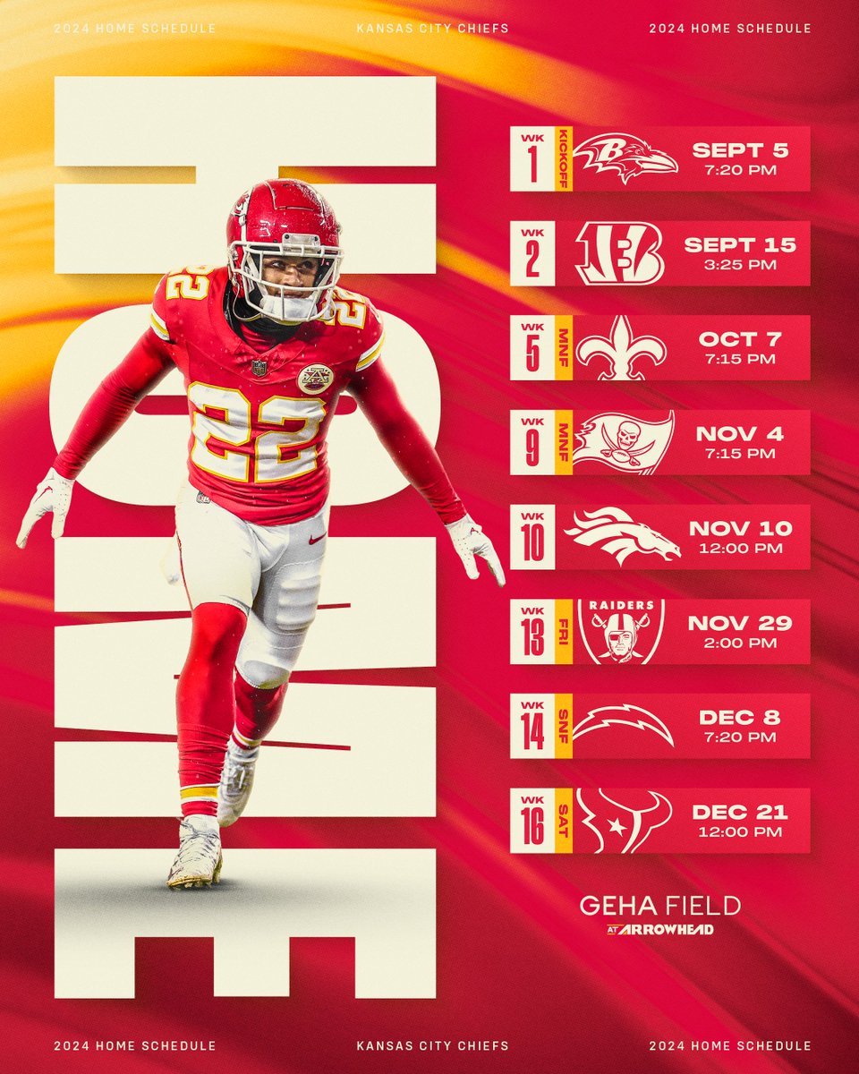 Mark your calendars, Chiefs Kingdom.