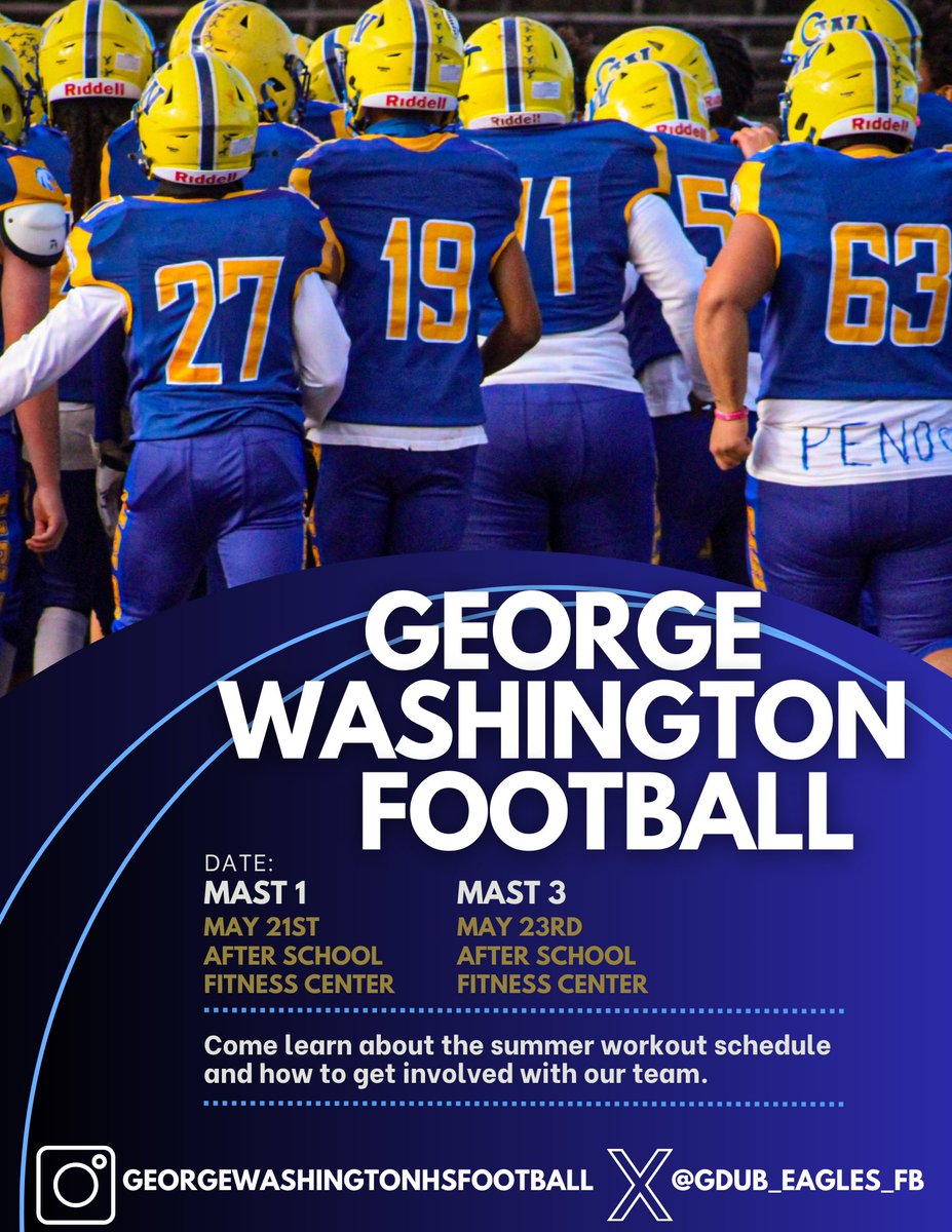 Next Tuesday & Thursday we will be looking for any interested student-athletes at MAST 1 & 3. This has been a great Co-Op and want to make sure all students at those schools know we are their football home. Other Co-Op schools will hold meetings in the coming weeks! #TeamTogether