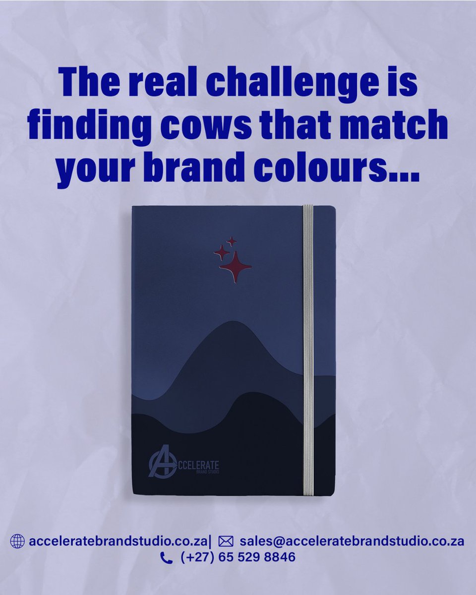 We are absolutely committed to our craft and giving you exactly what you ask of us! We've taken on crazy challenges, and our customers are always pleased with our high-quality results ✨.
#AccelerateBrandStudio #FeatureFriday #CustomBranding #Embossing #Leather #Notebook