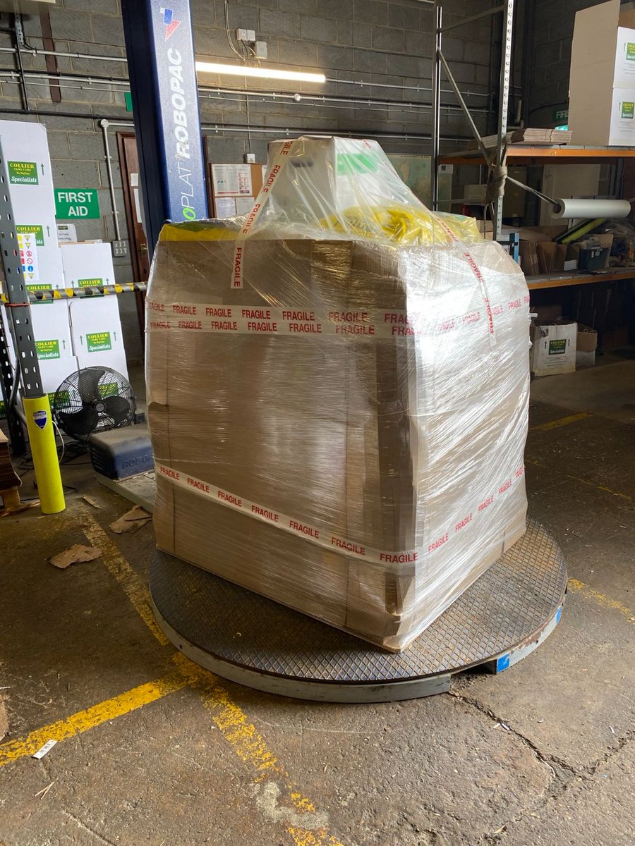 CollierTurfCare's tweet image. Another expertly wrapped pallet being sent out by our warehouse team. Each delivery is carefully prepared to ensure it arrives in perfect condition. If you’re frustrated by poorly packaged deliveries get in touch now to experience the difference! #AddedValue #AttentionToDetail