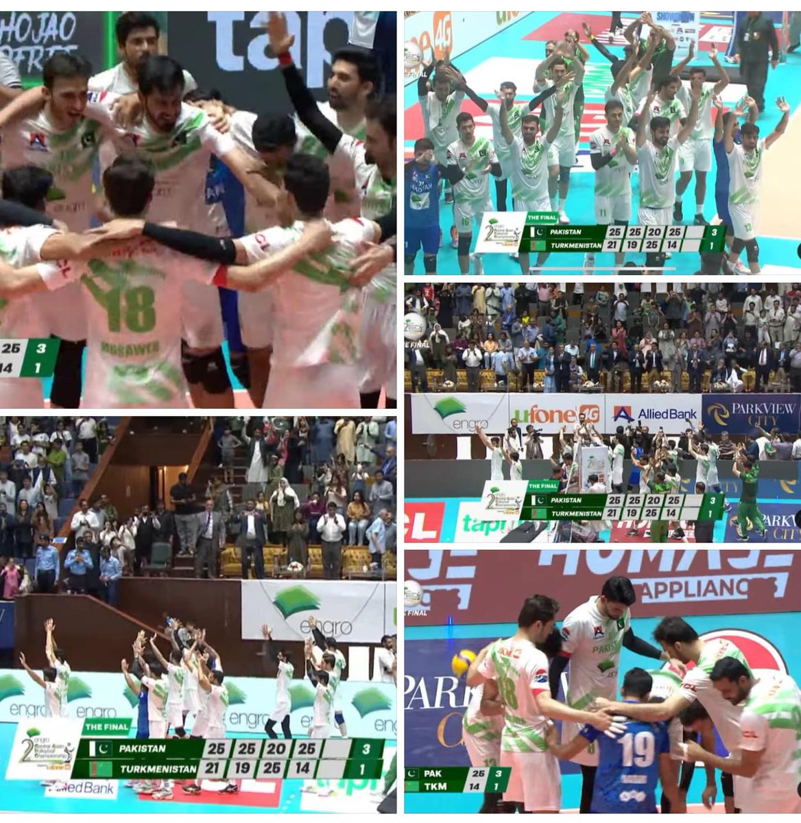 Alhumdullilah! Pakistan are the Champions of Central Asian Volleyball Championship. Pak won the final 3-1 against Turkeministan.
