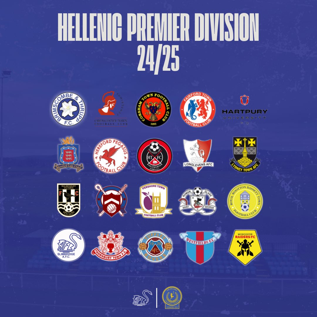 The @HellenicLeague Premier Division for the 2024/25 season 🏆

Who are you most looking forward to playing, Swans? 🤔

#UpTheSwans🦢