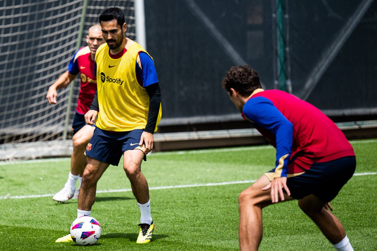 Entrenamiento de recuperación tras la victoria en Almería