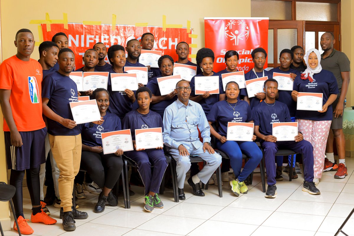 Special Olympics Rwanda concluded it's 3 Days of Unified Coach Training for the 20 new coaches where they learnt about Special Olympics' Mission, Unified Sports, Event Management, Rules of the Sports Games (Football, Bocce and Athletics), Overview on Intellectual Disabilities.