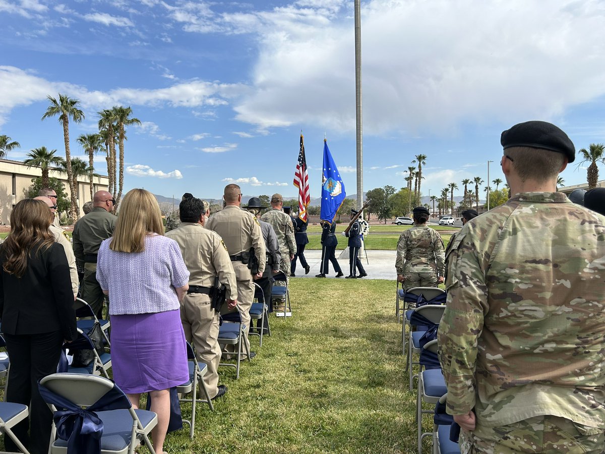 As we wrap up Police Week I want to thank the leadership of Nellis Air Force Base for having us out to respect, honor, and remember the fallen. It was a beautiful ceremony.