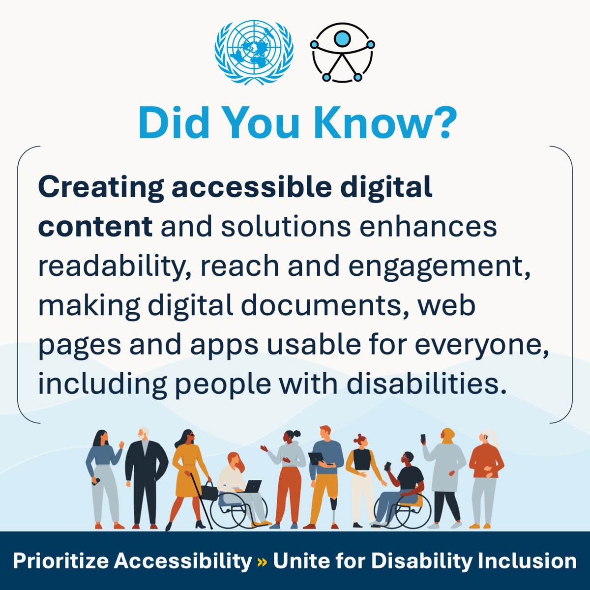 🎨 Accessible design isn't a compromise—it's an enhancement! @UN_OICT strives to make digital content more engaging and inclusive for everyone. #Accessibility #DigitalInclusion